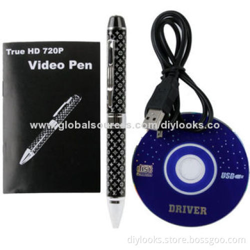 HD 1280x720/30fps LV Pattern Mini DV Hidden Spy Pen with Video Recording/Photo Shooting/Sound